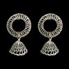 Fine oxidised round jhumkis shalaya store