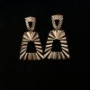 Golden Modern Earring Shalaya Store_SSHM005