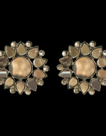Round mirror-work earrings Shalaya Store