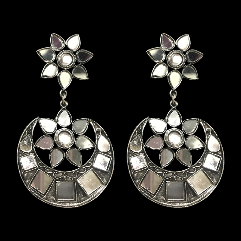 Chand Mirror Earrings Shalaya Store